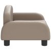 vidaXL Pat de câini, cappuccino, 50x40x30 cm, piele ecologică