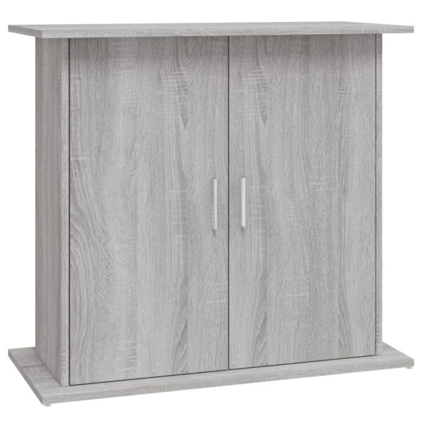 Suport acvariu, gri sonoma, 81x36x73 cm, lemn prelucrat