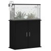 Suport pentru acvariu, negru, 81x36x73 cm, lemn prelucrat