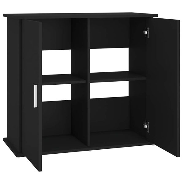 Suport pentru acvariu, negru, 81x36x73 cm, lemn prelucrat