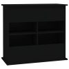 Suport pentru acvariu, negru, 81x36x73 cm, lemn prelucrat