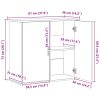 Suport pentru acvariu, negru, 81x36x73 cm, lemn prelucrat