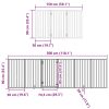 Poartă câini pliabilă cu ușă 12 panouri negru 600 cm, lemn plop