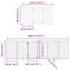 Poartă câini pliabilă cu ușă 12 panouri maro 600 cm, lemn plop