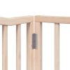 Poartă de câini pliabilă cu ușă, 10 panouri, 800 cm, lemn plop