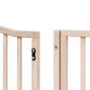 Poartă de câini pliabilă cu ușă, 12 panouri, 960 cm, lemn plop