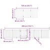 Poartă de câini pliabilă cu ușă, 12 panouri, 600 cm, lemn plop