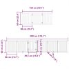 Poartă câini pliabilă cu ușă 15 panouri maro 750 cm, lemn plop
