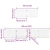 Poartă câini pliabilă cu ușă 10 panouri, alb, 800 cm, lemn plop