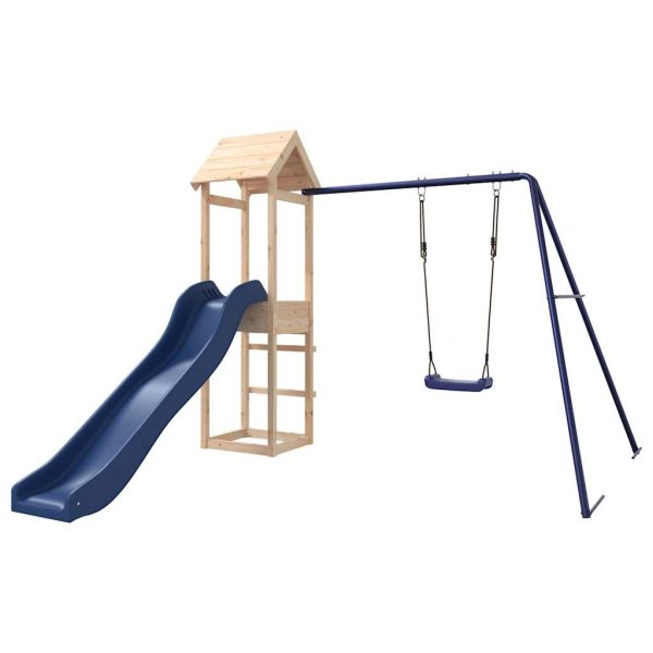 vidaXL Set de joacă pentru exterior, lemn masiv de pin