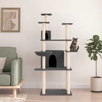 8720845766696_m_en_hd_1 Ansamblu de pisici, stâlpi din funie sisal, gri închis, 166 cm
