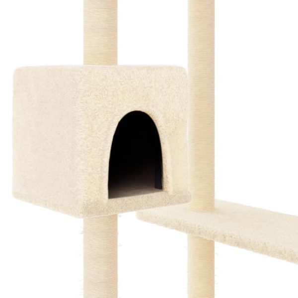 8720845767037_g_en_hd_4 Ansamblu de pisici cu stâlpi de zgâriat, crem, 82 cm