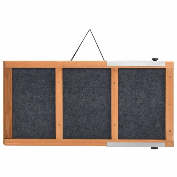 Rampă pentru câini, gri, 120x30 cm, lemn masiv de brad