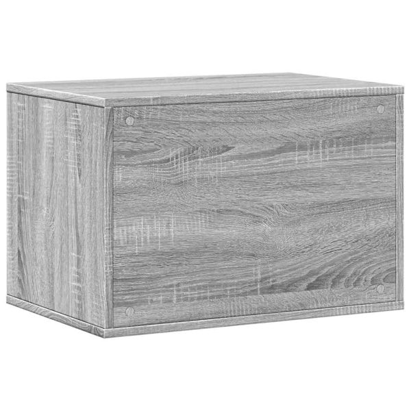 Cutie litieră pisici sonoma gri 60x40x40 cm lemn prelucrat