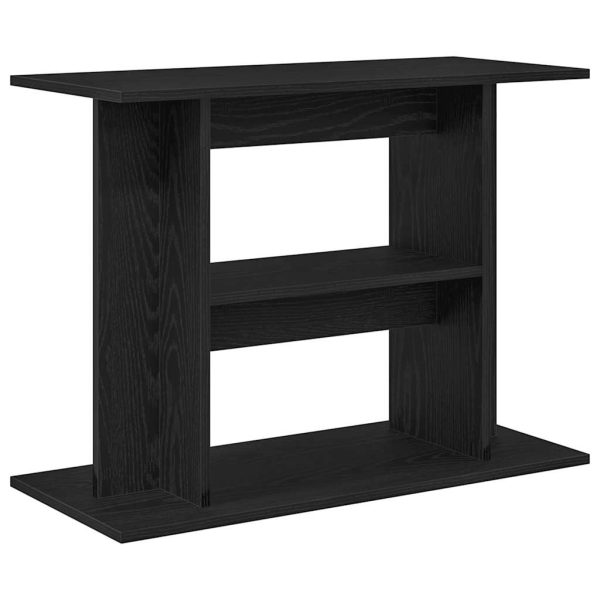 Suport acvariu Stejar negru 80x35x60 cm Lemn prelucrat