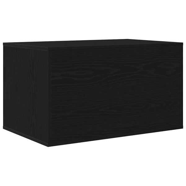 Litiera pentru pisici, împrejmuire, stejar negru, 80x50x45 cm, lemn stratificat