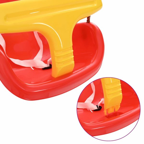Leagăn pentru bebeluși 2 pcs Roșu 36 x 43 x 42 cm Plastic