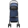 Carucior pentru Pisici Pliante albastru 81 x 47 x 99 cm