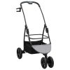 Carucior pentru Pisici Pliante Gri 78 x 54 x 101 cm Poliester