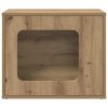 Casa pentru pisici Stejar artizanal 51 x 30 x 42,5 cm