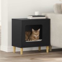 8721364532694_mo-im_en_px16_1 Casa pentru pisici Negru 51 x 30 x 52 cm Lemn compozit