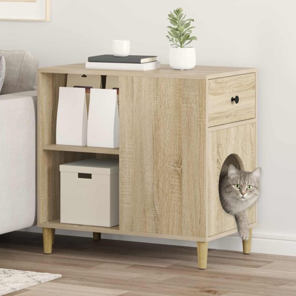 Casa pentru pisici Sonoma 72 x 42.5 x 70 cm Lemn compozit