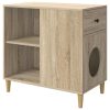 Casa pentru pisici Sonoma 72 x 42.5 x 70 cm Lemn compozit