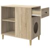 Casa pentru pisici Sonoma 72 x 42.5 x 70 cm Lemn compozit