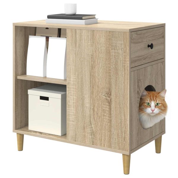 Casa pentru pisici Sonoma 72 x 42.5 x 70 cm Lemn compozit