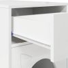 Casa pentru pisici Alb Lucios 72 x 42.5 x 70 cm Lemn compozit