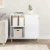Casa pentru pisici Alb Lucios 72 x 42.5 x 70 cm Lemn compozit