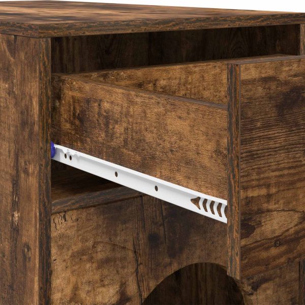 Casa pentru pisici Stejar fumuriu 72 x 42.5 x 70 cm