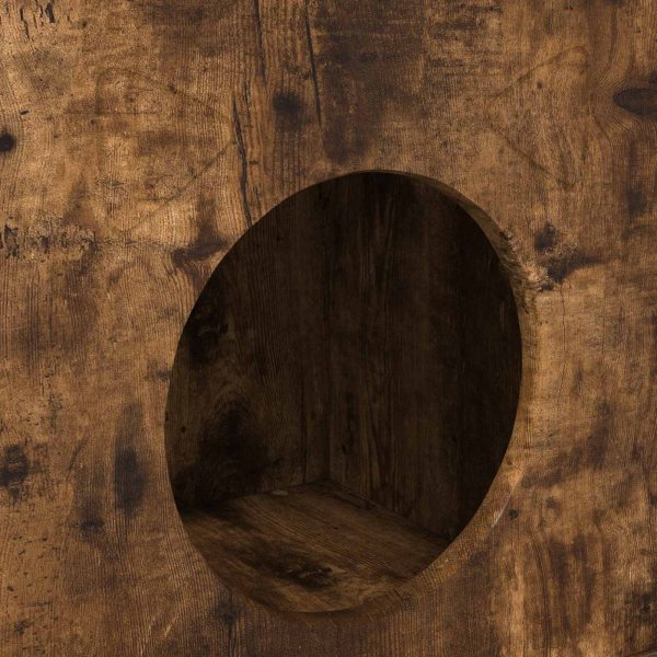 Casa pentru pisici Stejar fumuriu 72 x 42.5 x 70 cm
