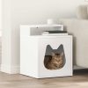 Casa pentru pisici Alb 42,5 x 40 x 53,5 cm Lemn compozit