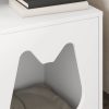 Casa pentru pisici Alb 42,5 x 40 x 53,5 cm Lemn compozit