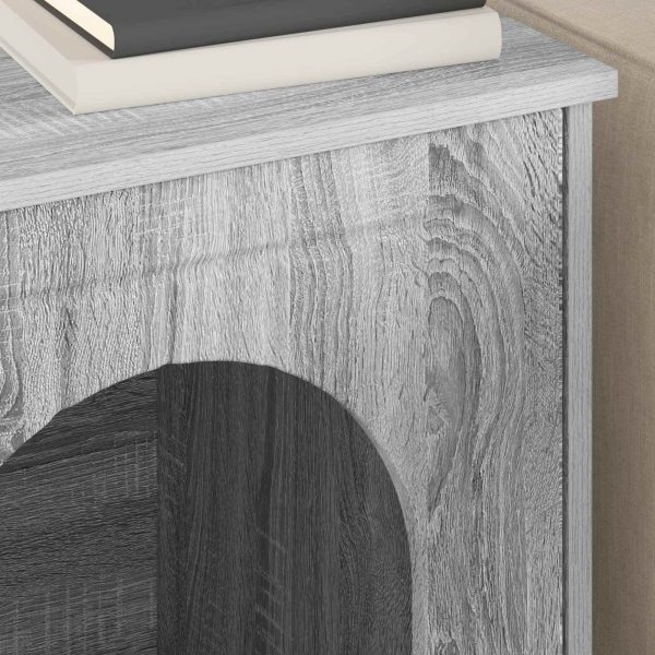 Casa pentru pisici Gri Sonoma 53 x 52 x 62 cm Lemn compozit