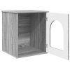 Casa pentru pisici Gri Sonoma 53 x 52 x 62 cm Lemn compozit