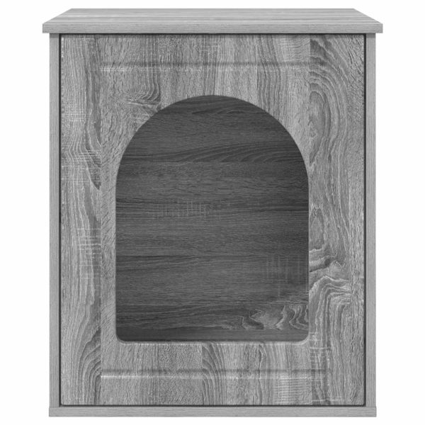 Casa pentru pisici Gri Sonoma 53 x 52 x 62 cm Lemn compozit