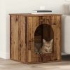 Casa pentru pisici Lemn vechi 53 x 52 x 62 cm Lemn compozit