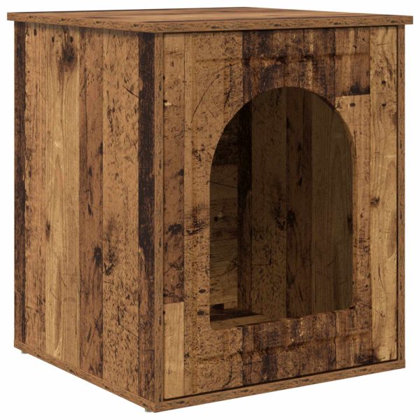 Casa pentru pisici Lemn vechi 53 x 52 x 62 cm Lemn compozit