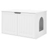 Casa pentru pisici Alb 85 x 55 x 50,5 cm Lemn compozit