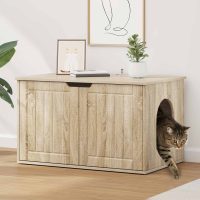 Casa pentru pisici Sonoma 85 x 55 x 50,5 cm Lemn compozit