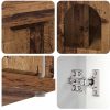 Casa pentru pisici Lemn vechi 85 x 55 x 50,5 cm Lemn compozit