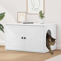 8721364533400_mo-im_en_px16_1 Casa pentru pisici Alb 85 x 55 x 50,5 cm Lemn compozit