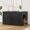 Casa pentru pisici Negru 85 x 55 x 50,5 cm Lemn compozit