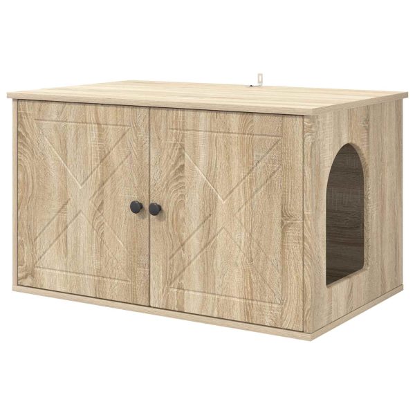 Casa pentru pisici Sonoma 85 x 55 x 50,5 cm Lemn compozit