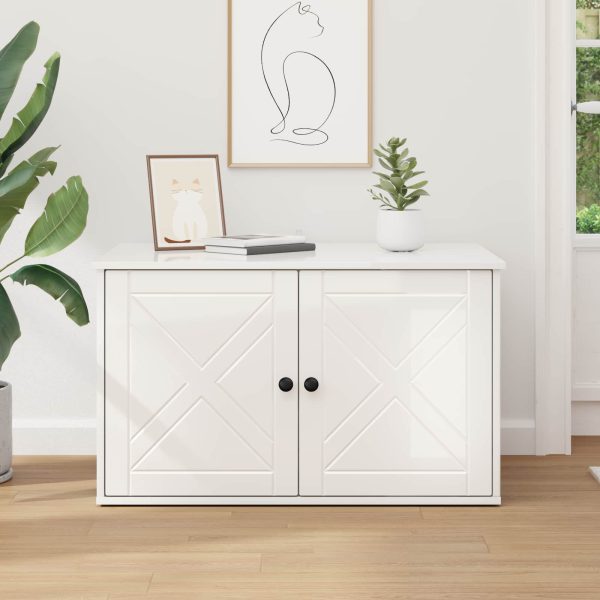 8721364533448_mo-im_en_px16_2 Casa pentru pisici Alb Lucios 85 x 55 x 50 cm Lemn compozit