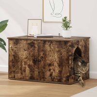 Casa pentru pisici Stejar fumuriu 85 x 55 x 50 cm Lemn compozit