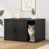 Casa pentru pisici Negru 85 x 55 x 50 cm Lemn compozit