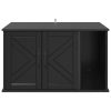 Casa pentru pisici Negru 85 x 55 x 50 cm Lemn compozit